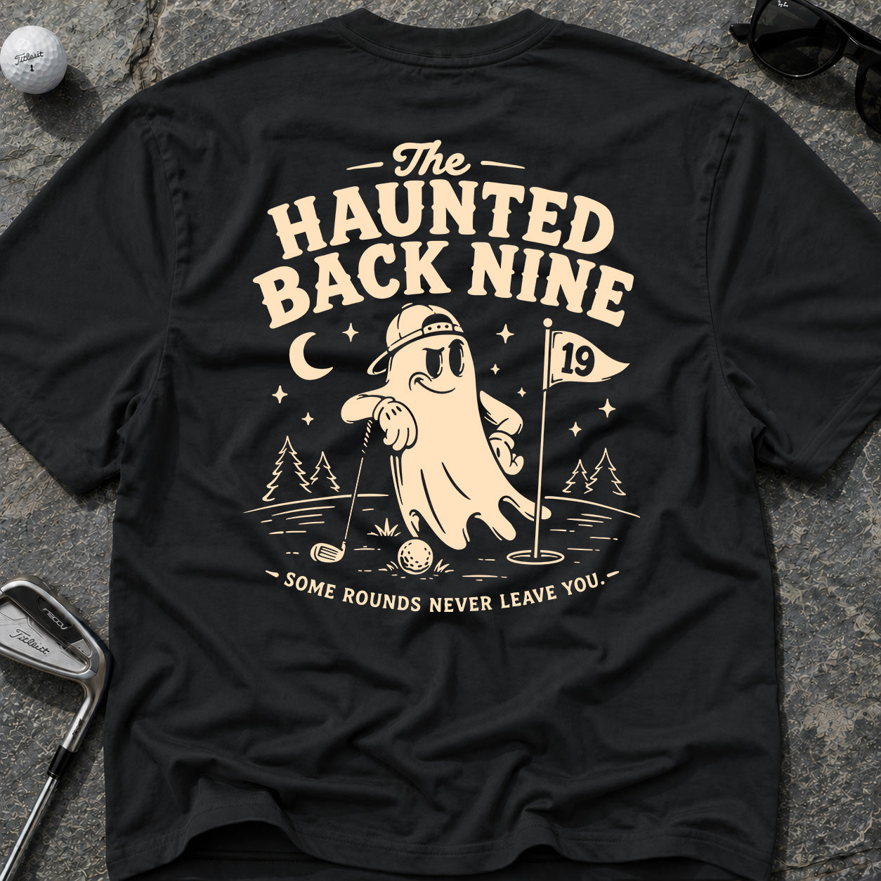 HAUNTED BACK NINE Golf T-Shirt
