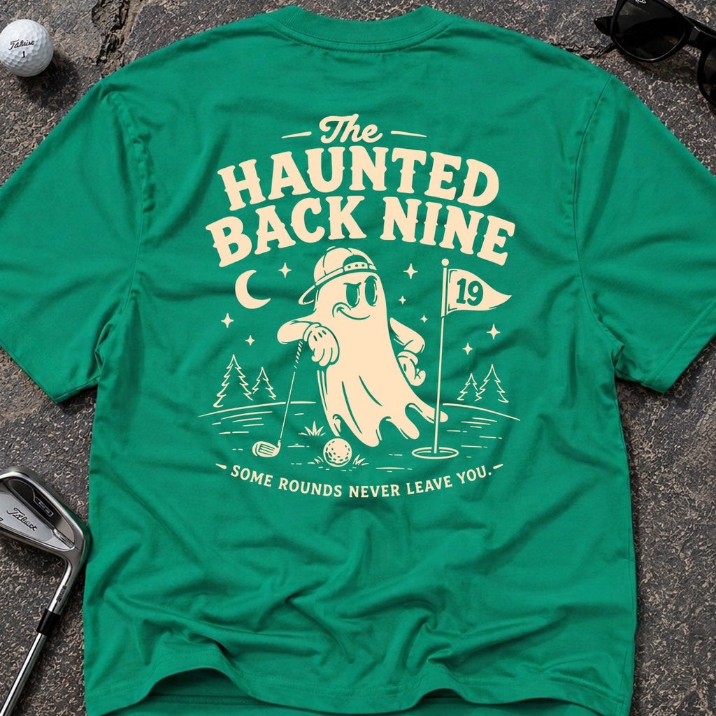 HAUNTED BACK NINE Golf T-Shirt