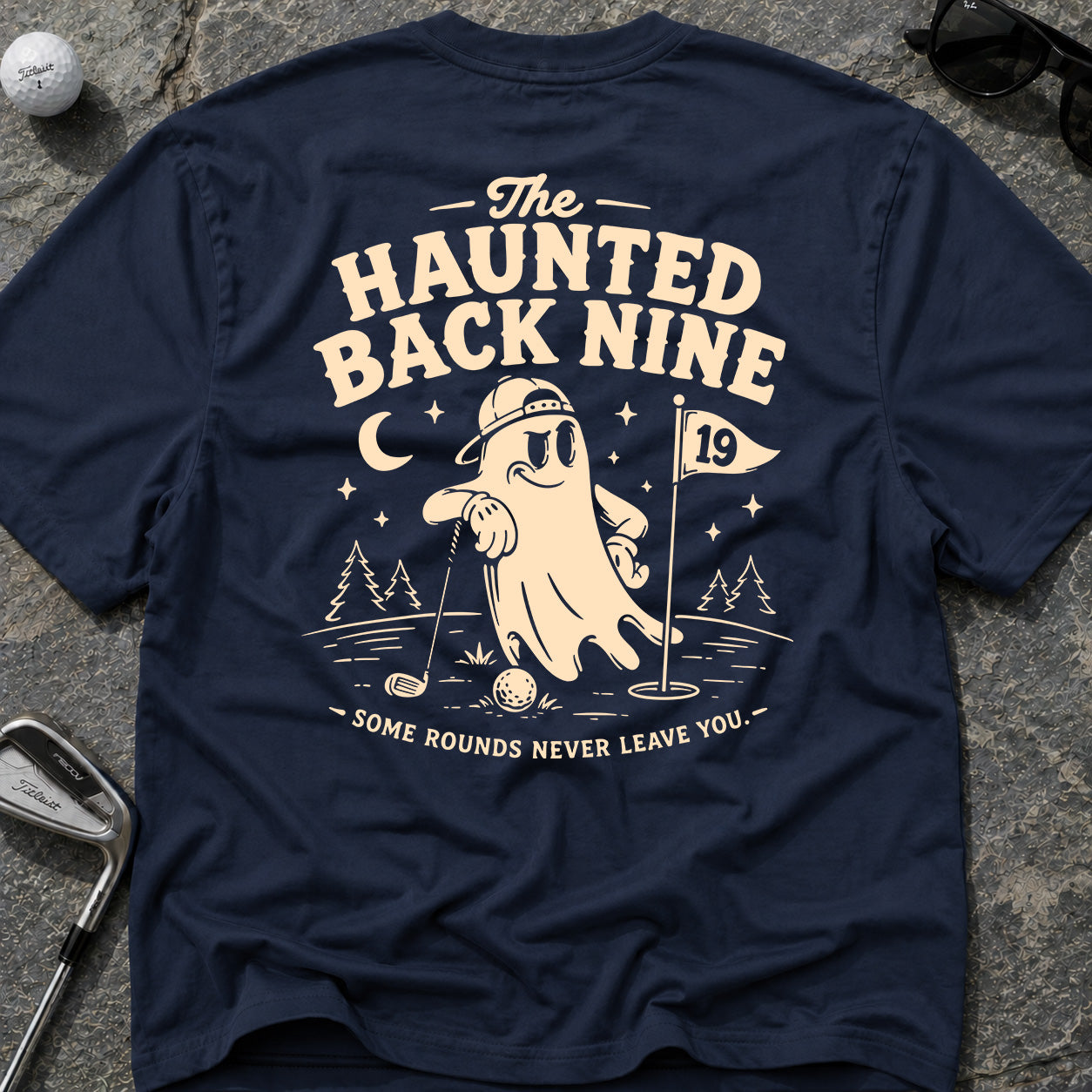 HAUNTED BACK NINE Golf T-Shirt