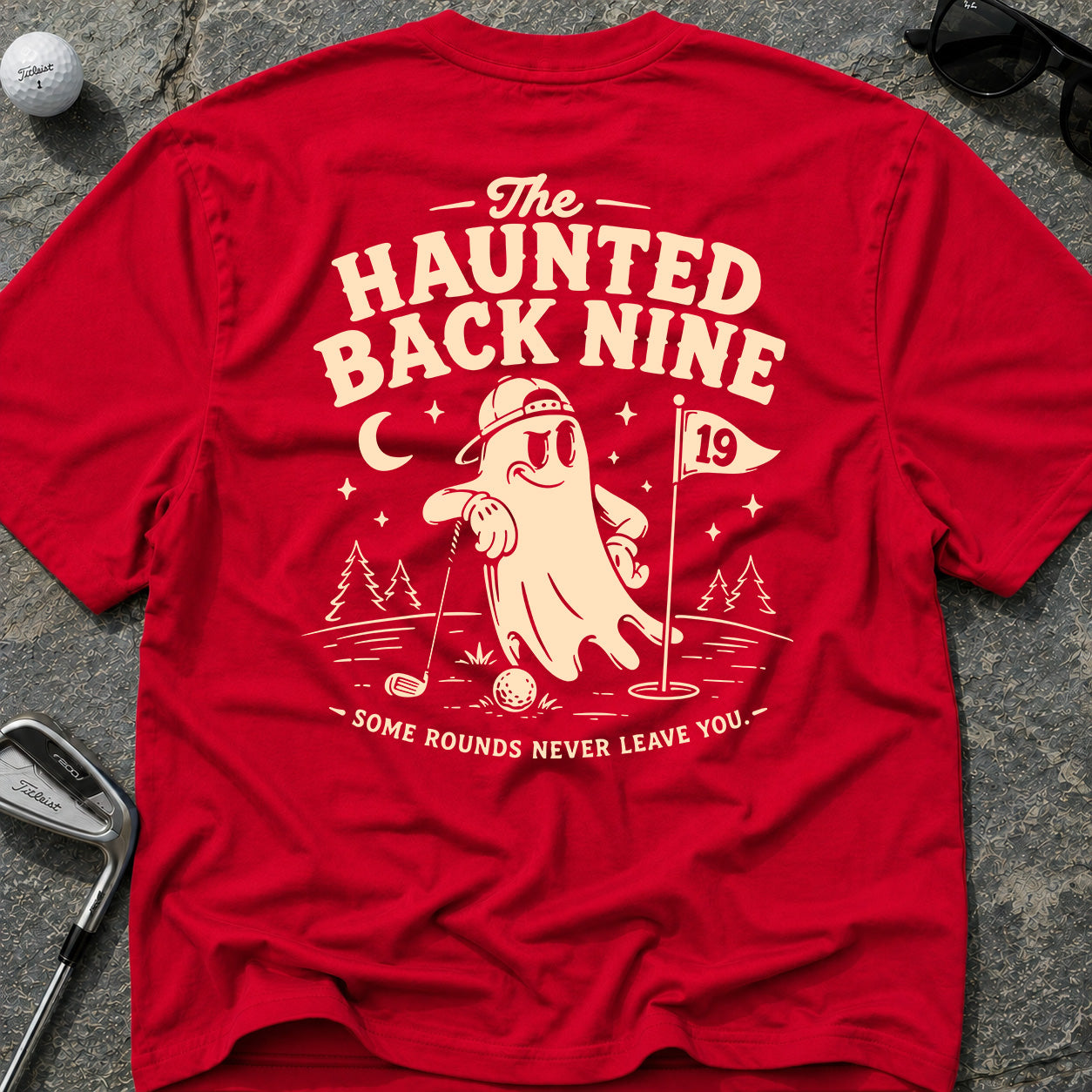 HAUNTED BACK NINE Golf T-Shirt