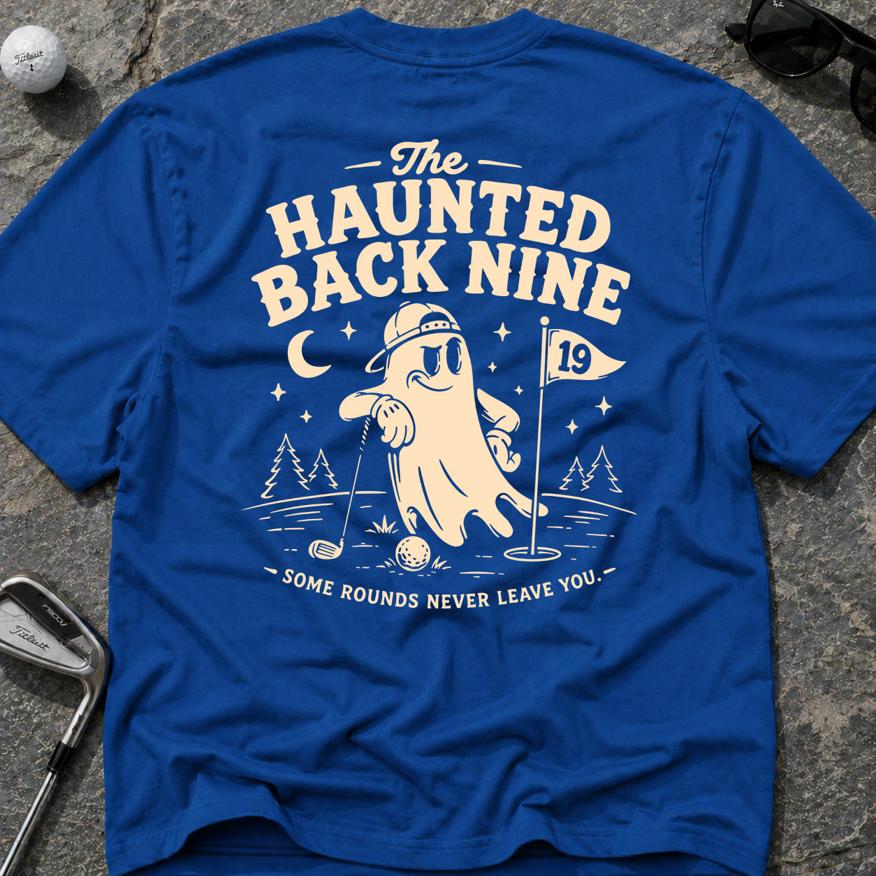 HAUNTED BACK NINE Golf T-Shirt