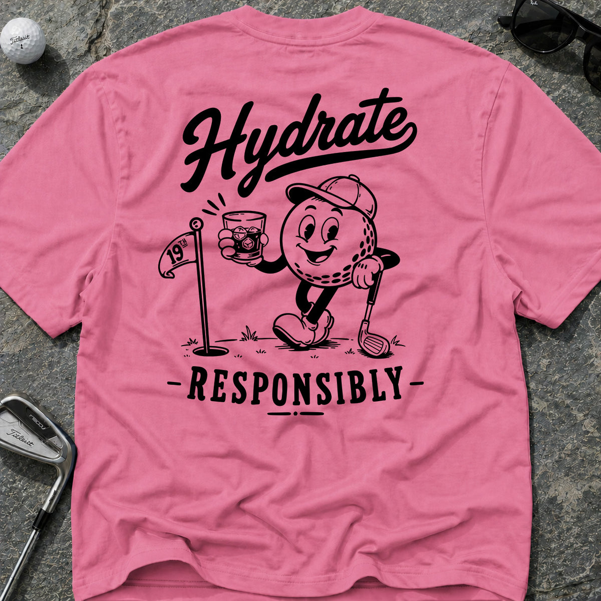 Hydrate 19th Golf T-Shirt