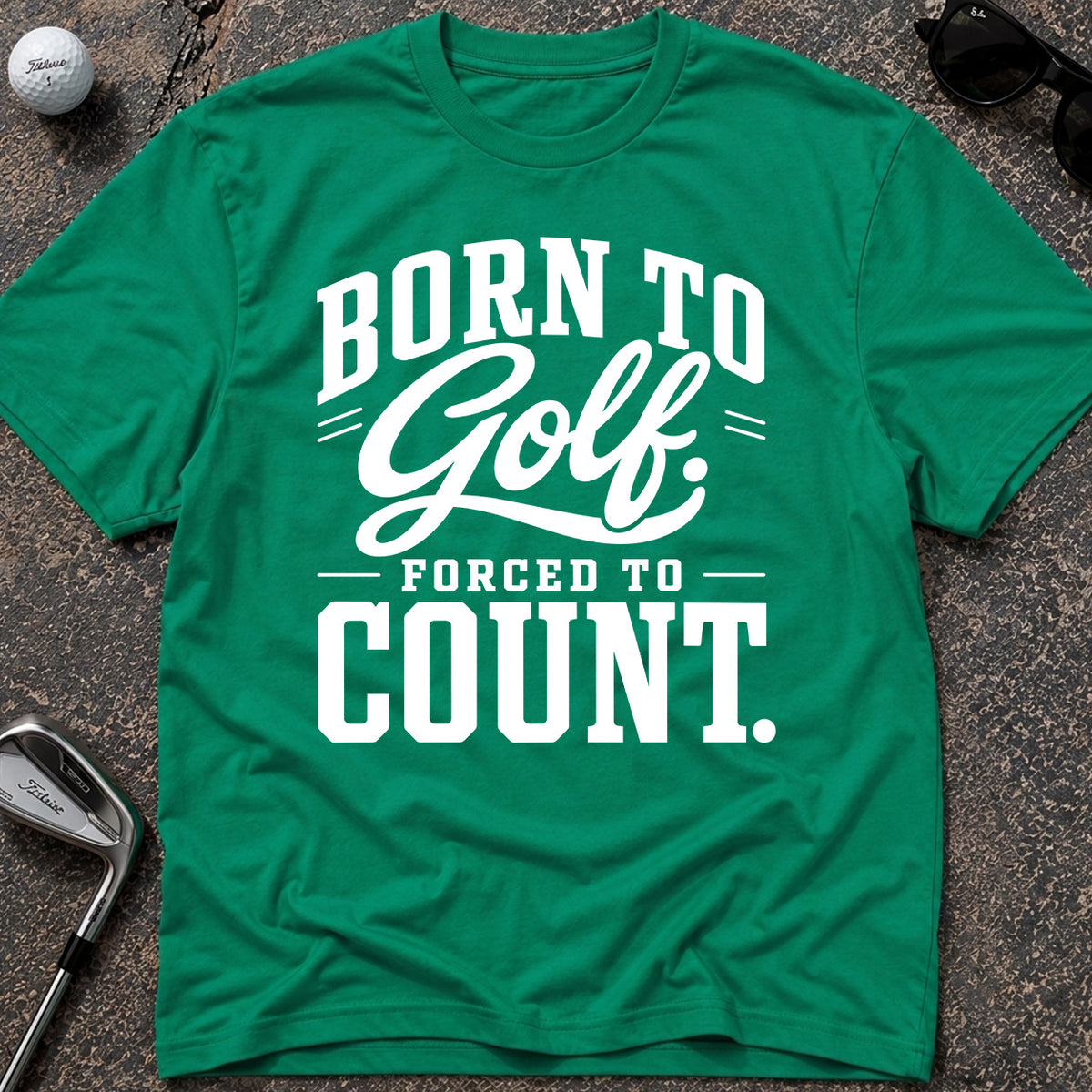 FORCED TO COUNT Golf T-Shirt