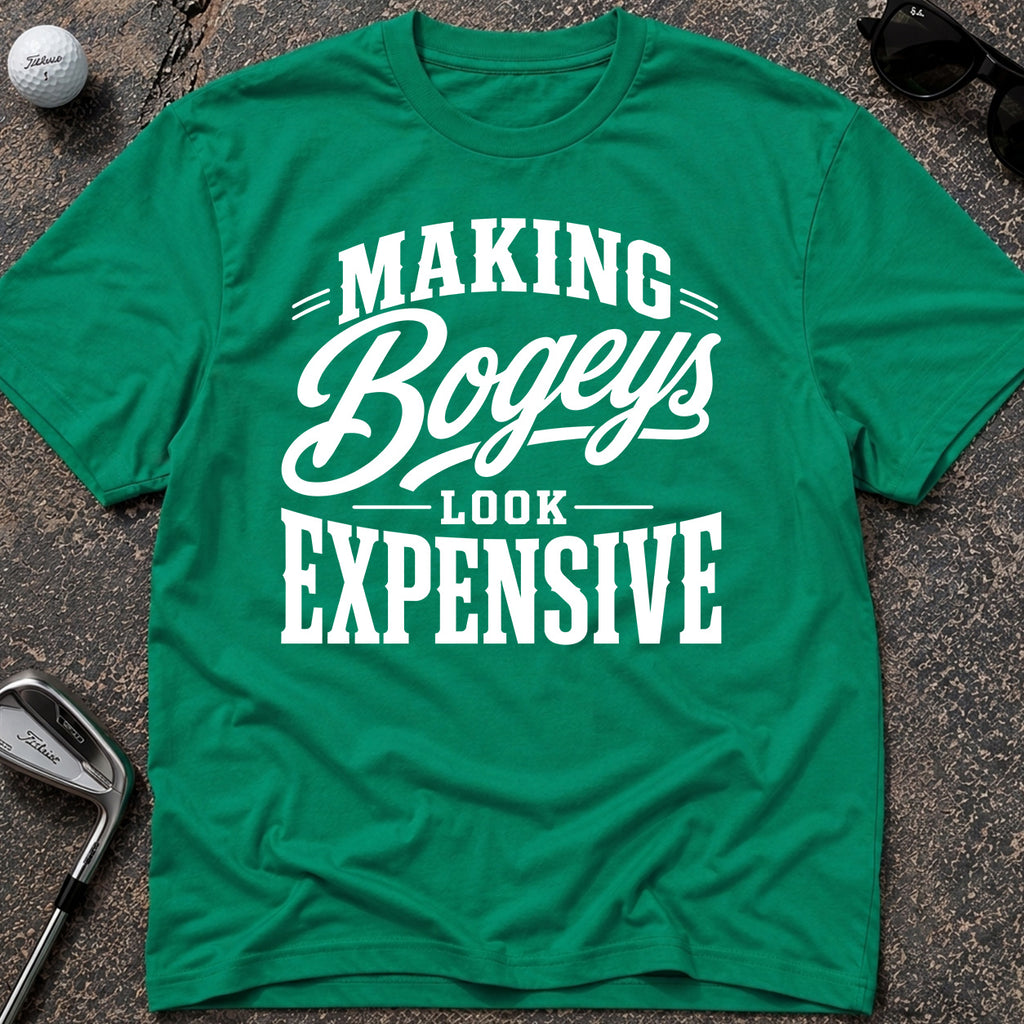EXPENSIVE SHOTS Golf T-Shirt