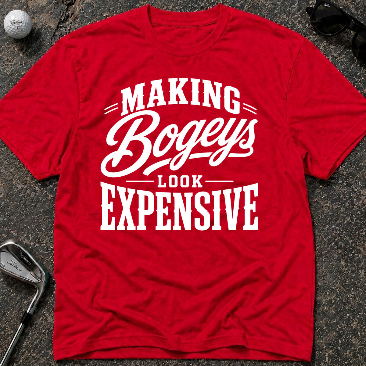 EXPENSIVE SHOTS Golf T-Shirt