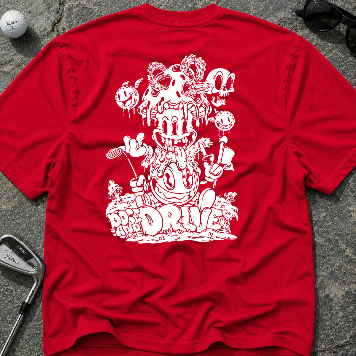 MUSHROOM DRIVE Golf T-Shirt
