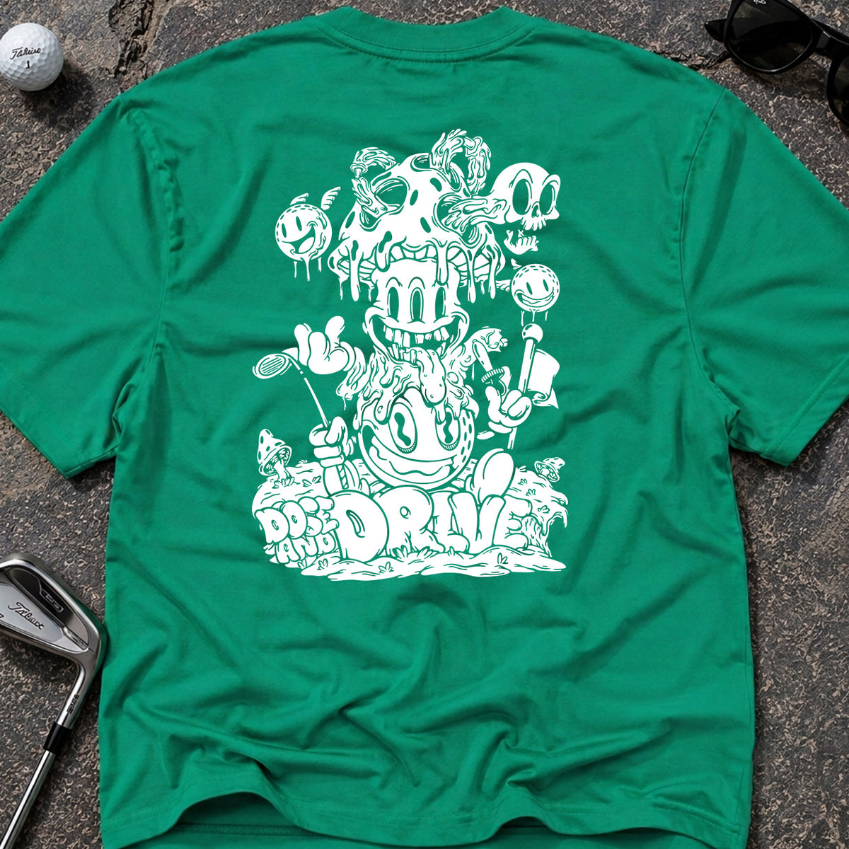 MUSHROOM DRIVE Golf T-Shirt