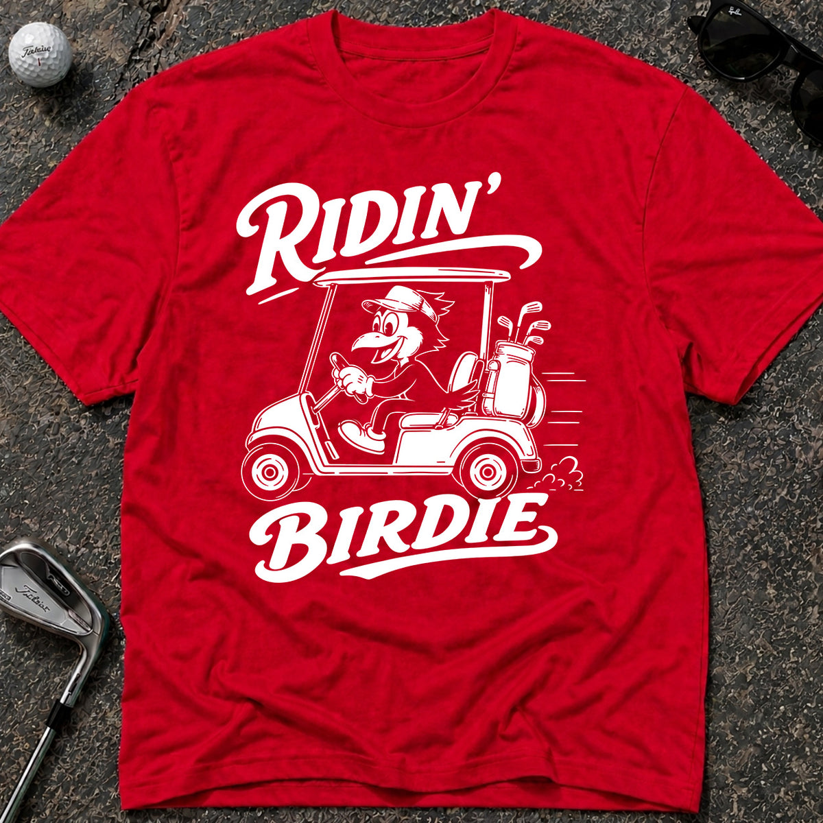 RIDIN' BIRDIE Golf T-Shirt