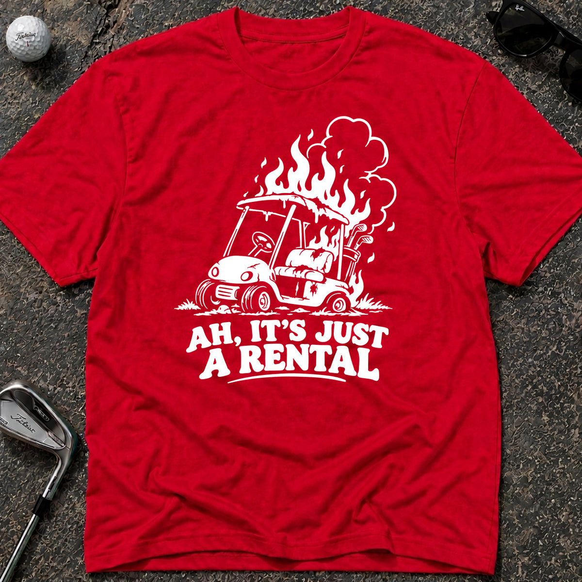 FIRE RENTAL Golf T-Shirt