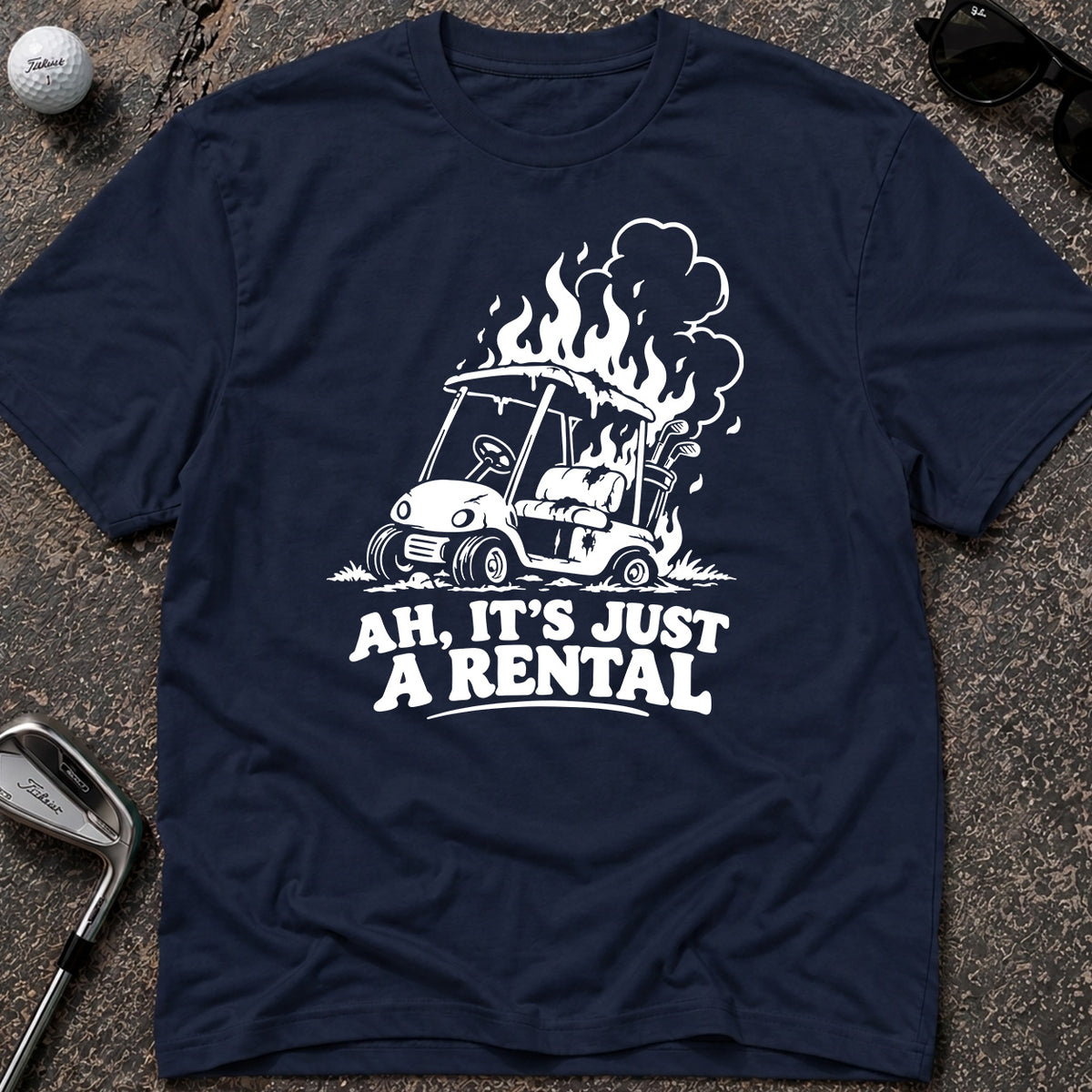 FIRE RENTAL Golf T-Shirt