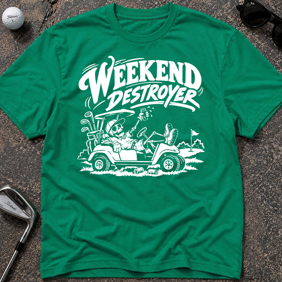 WEEKEND DESTROYER SKEL Golf T-Shirt