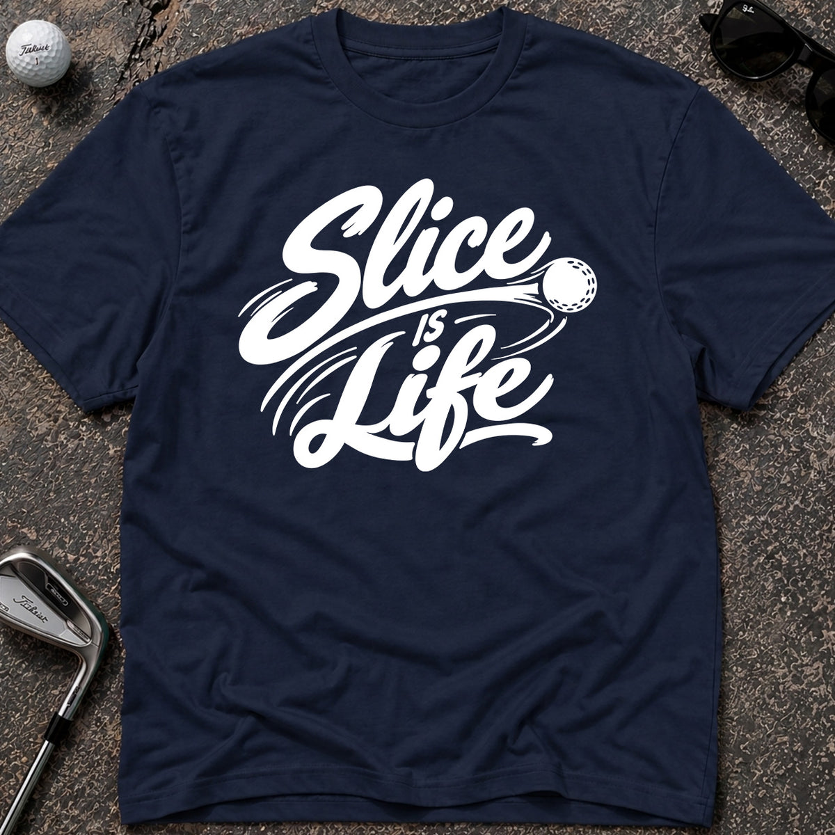 SLICE IS LIFE Golf T-Shirt