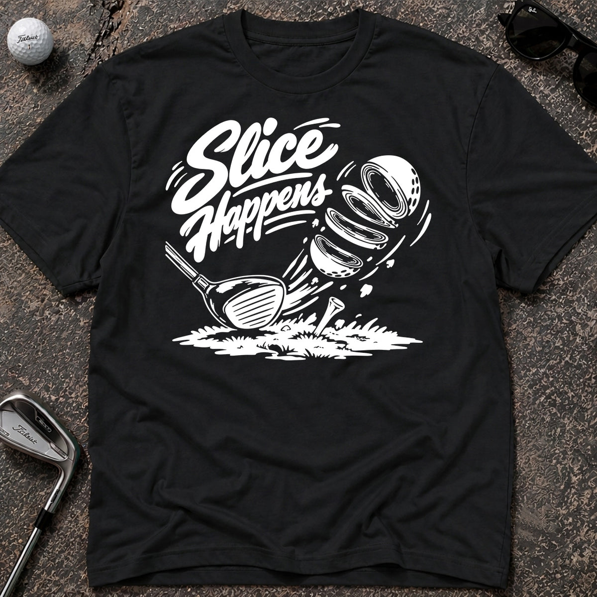SLICE HAPPENS Golf T-Shirt