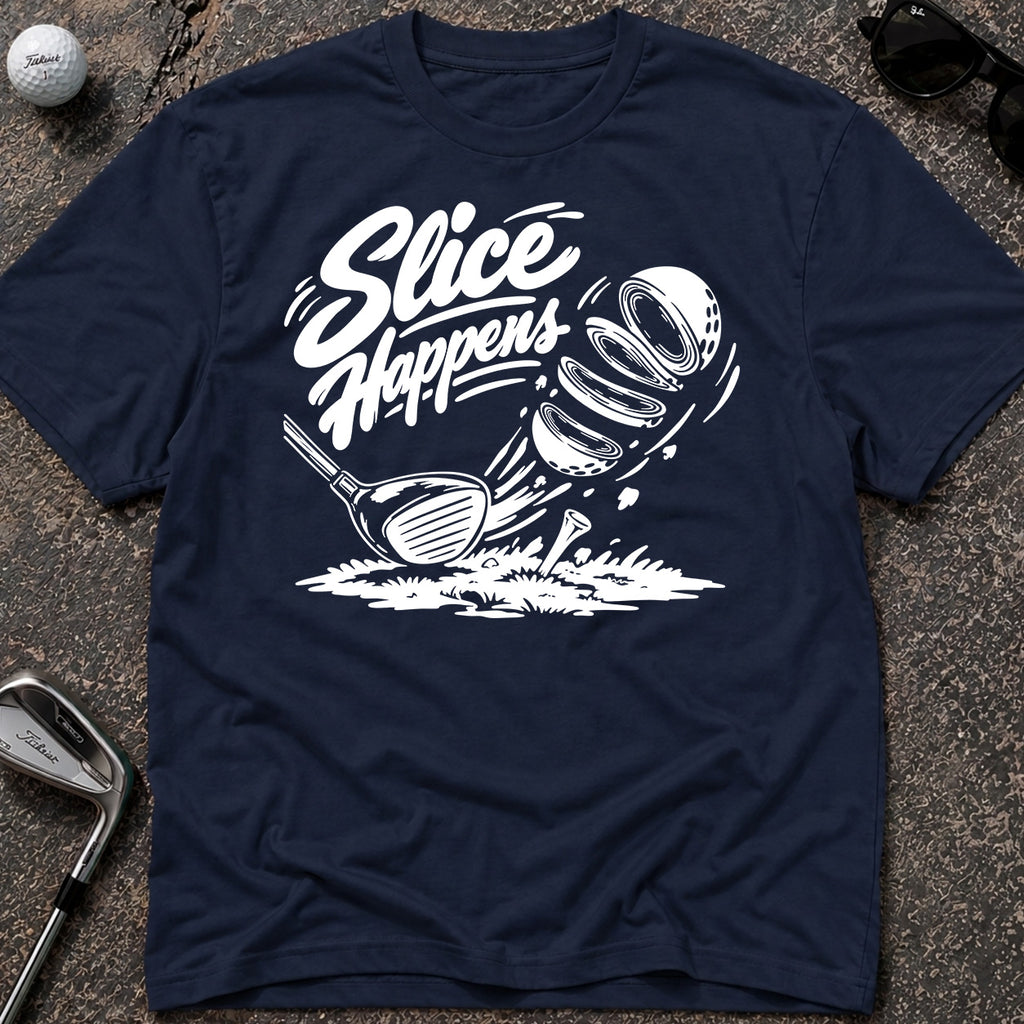 SLICE HAPPENS Golf T-Shirt