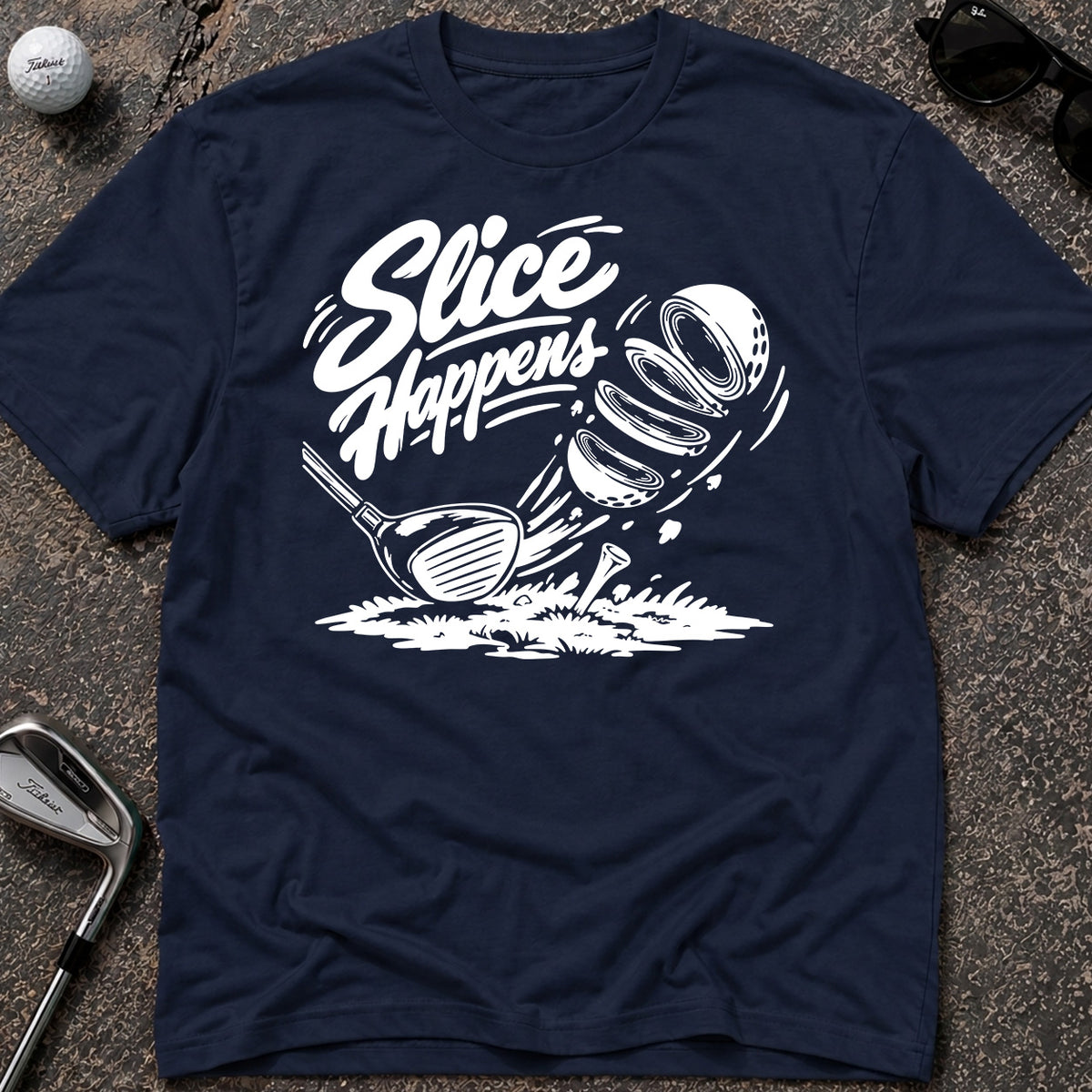 SLICE HAPPENS Golf T-Shirt