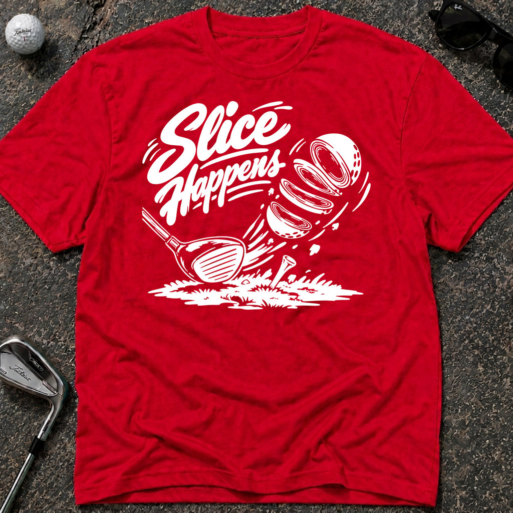 SLICE HAPPENS Golf T-Shirt