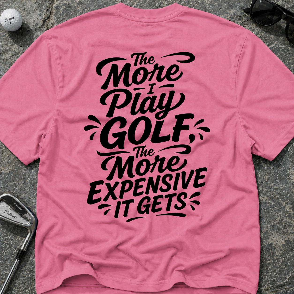 MORE I PLAY *BLACK* Golf T-Shirt