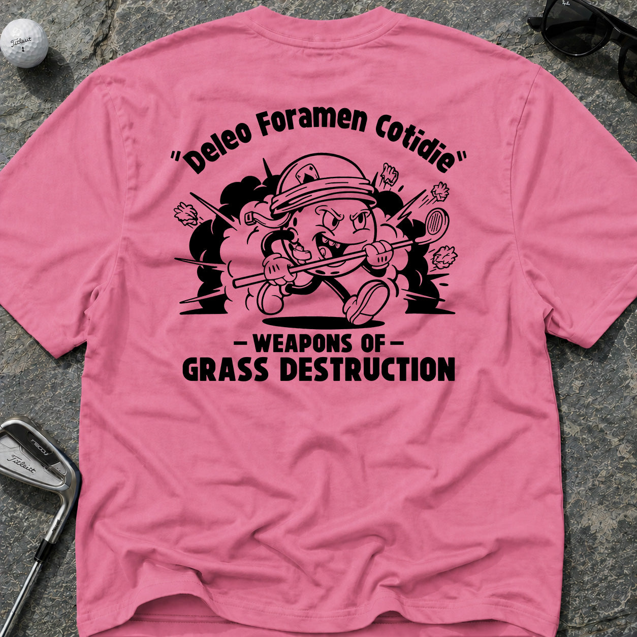 DESTROY HOLES DAILY" Golf T-Shirt