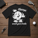 Always Wash Your Balls Retro Vintage Golf Tee