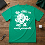 Always Wash Your Balls Retro Vintage Golf Tee
