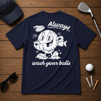Always Wash Your Balls Retro Vintage Golf Tee