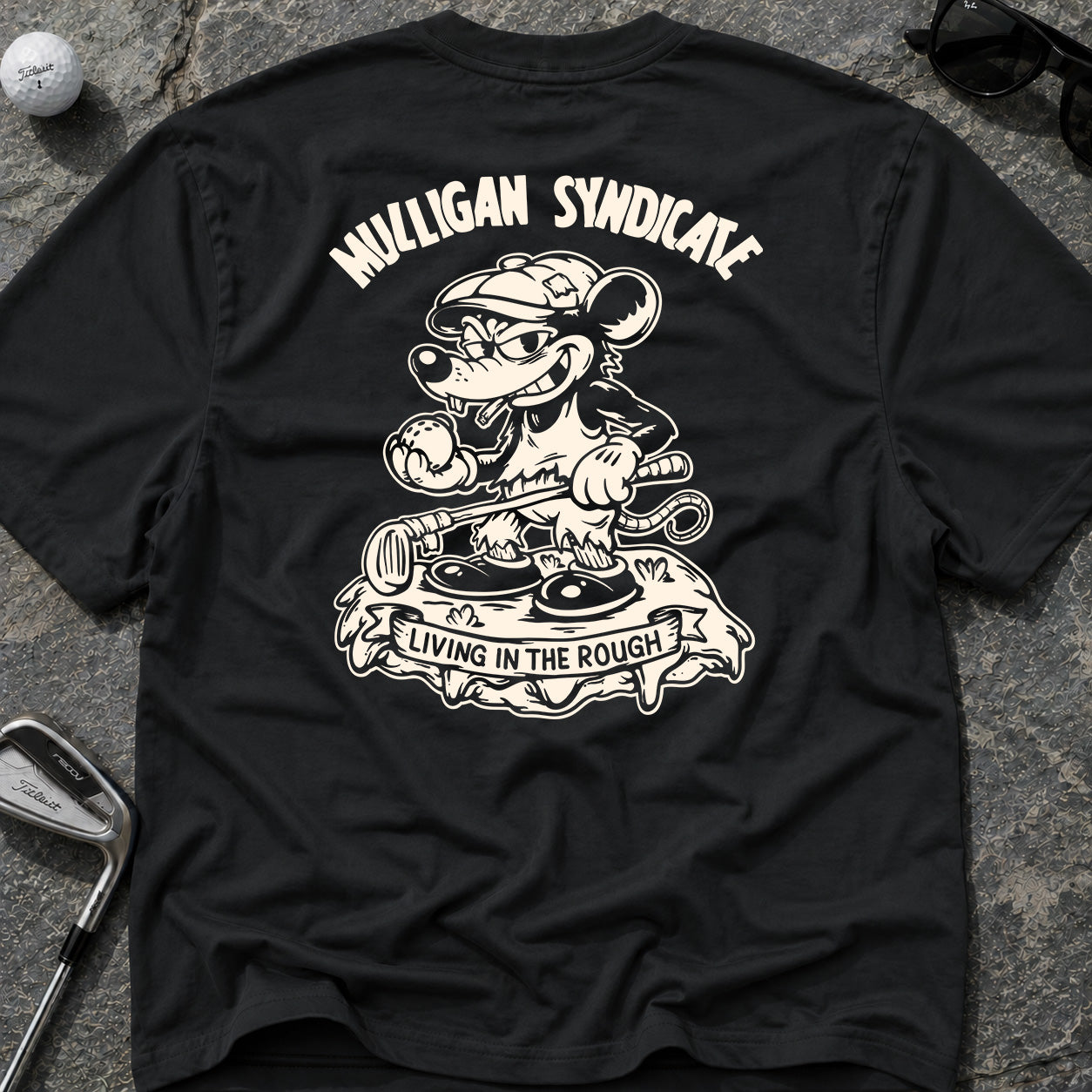 LIVING IN THE ROUGH Golf T-Shirt