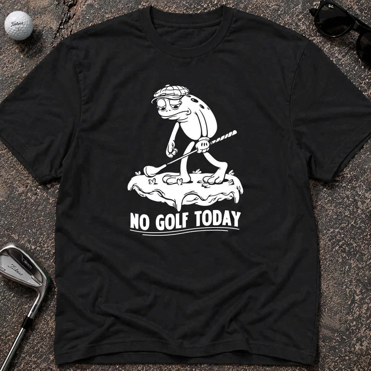 NO GOLF TODAY *FROG* Golf T-Shirt