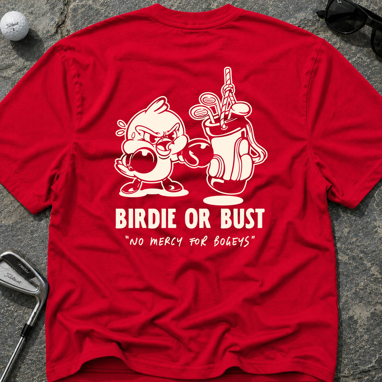 BIRDIE OR BUST Golf T-Shirt