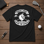 Retro funny golfer tee shirt