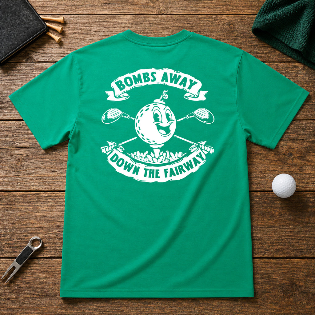Retro funny golfer tee shirt