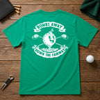 Retro funny golfer tee shirt