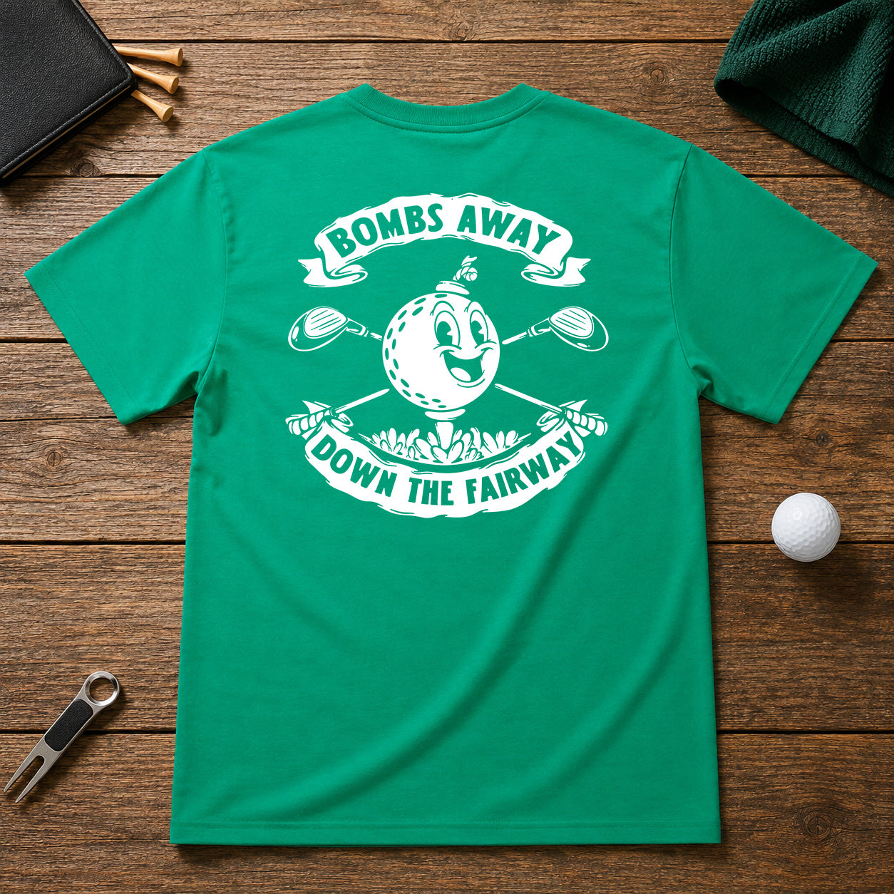 Retro funny golfer tee shirt