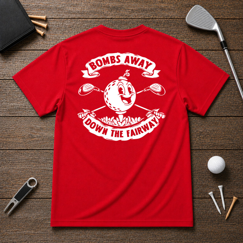 Retro funny golfer tee shirt