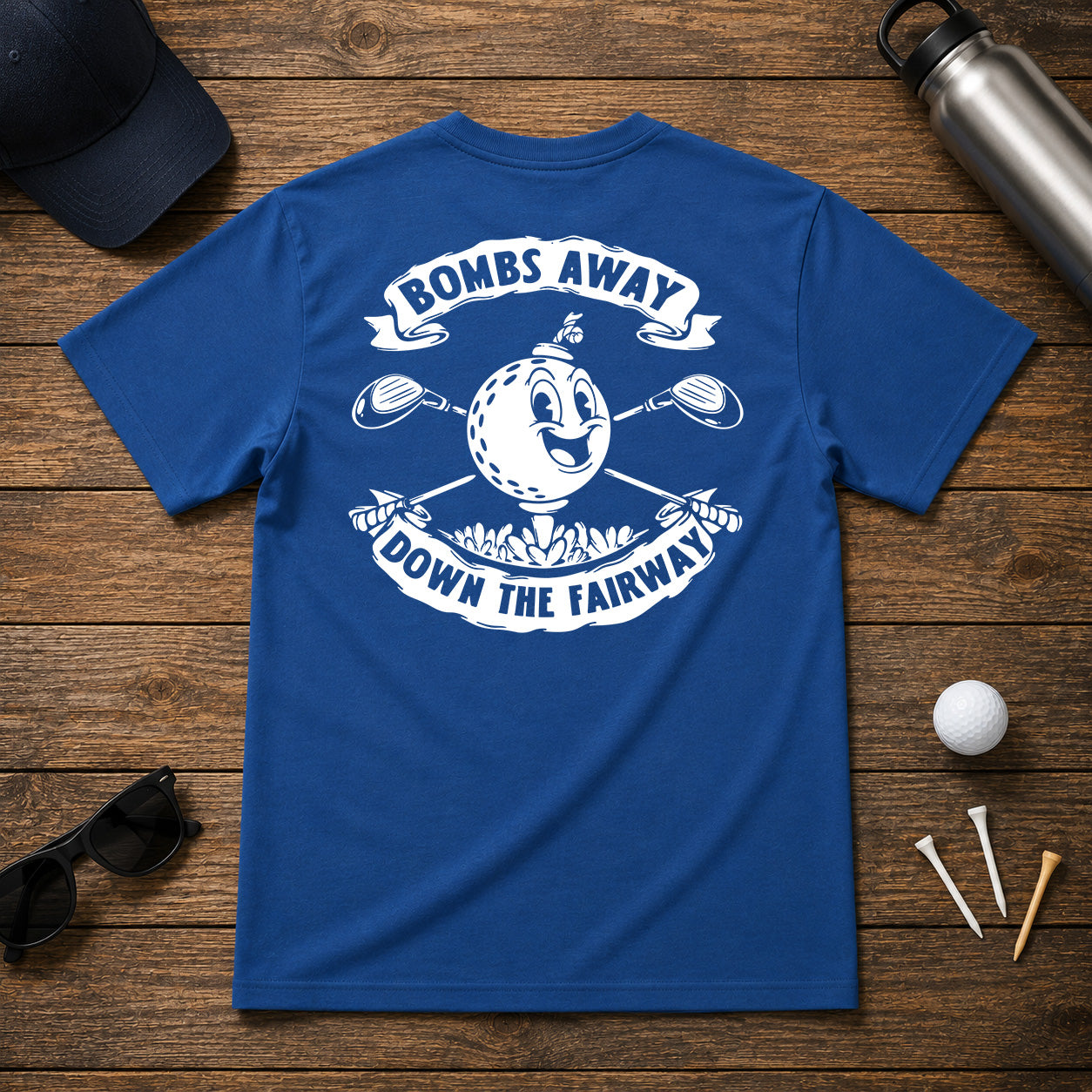Retro funny golfer tee shirt