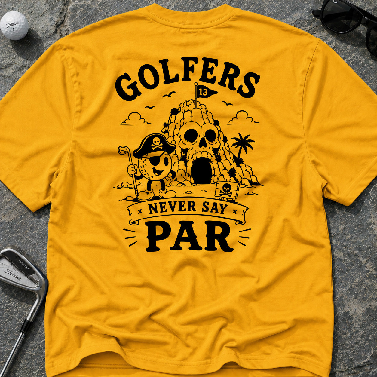 NEVER SAY PAR Golf T-Shirt