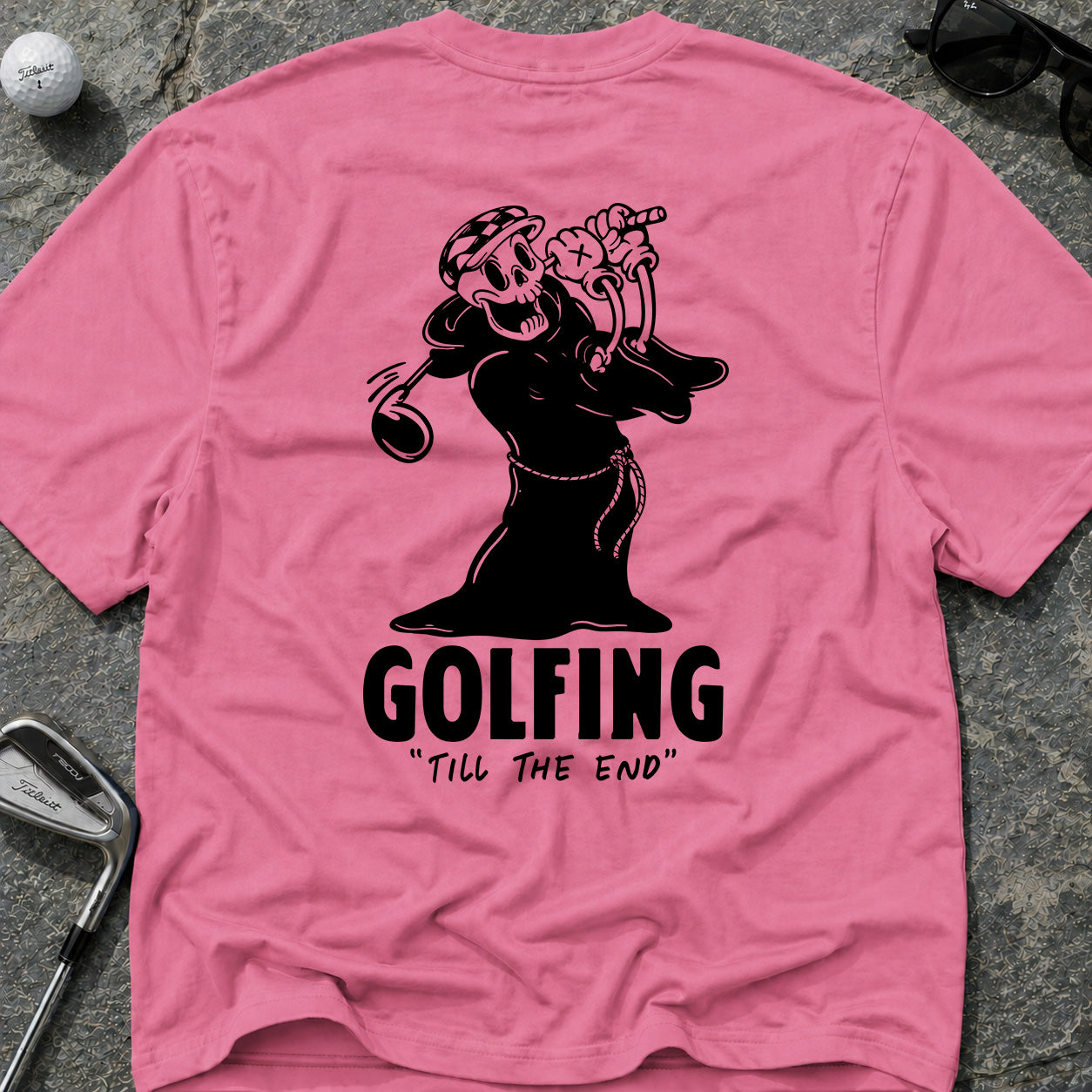 GOLFING TILL THE END Golf T-Shirt