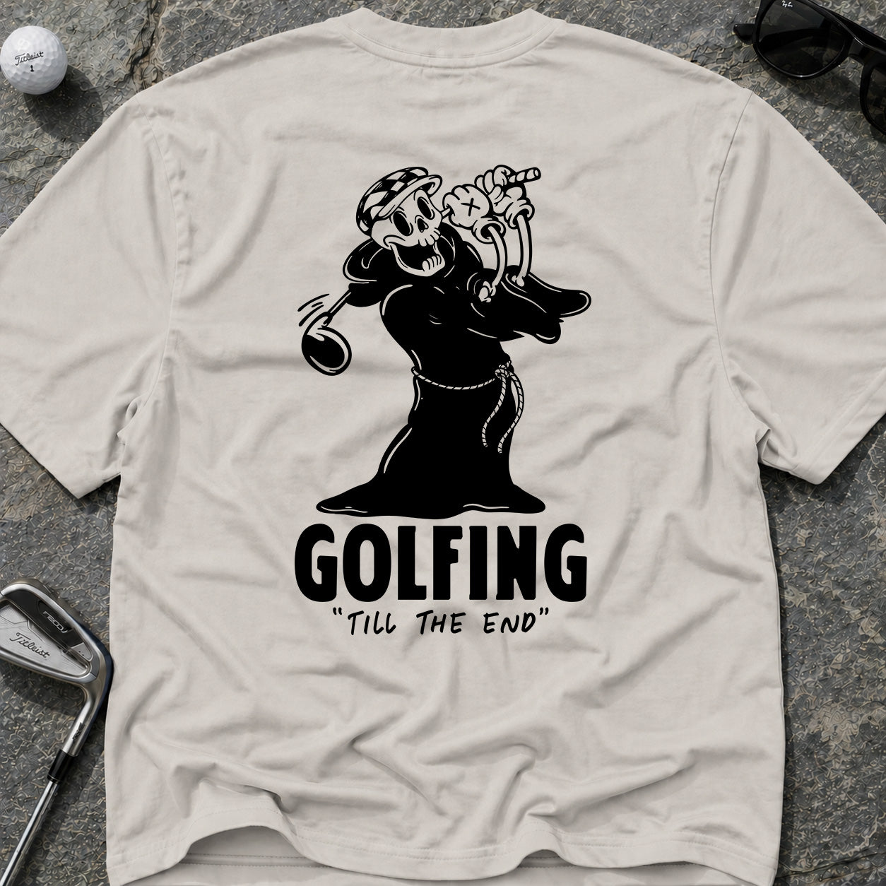 GOLFING TILL THE END Golf T-Shirt