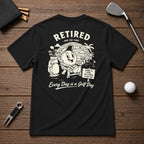 Retired Golfer Retro Vintage Style Beach Golf Course 