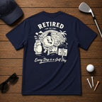 Retired Golfer Retro Vintage Style Beach Golf Course 
