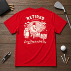 Retired Golfer Retro Vintage Style Beach Golf Course 