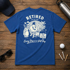 Retired Golfer Retro Vintage Style Beach Golf Course 