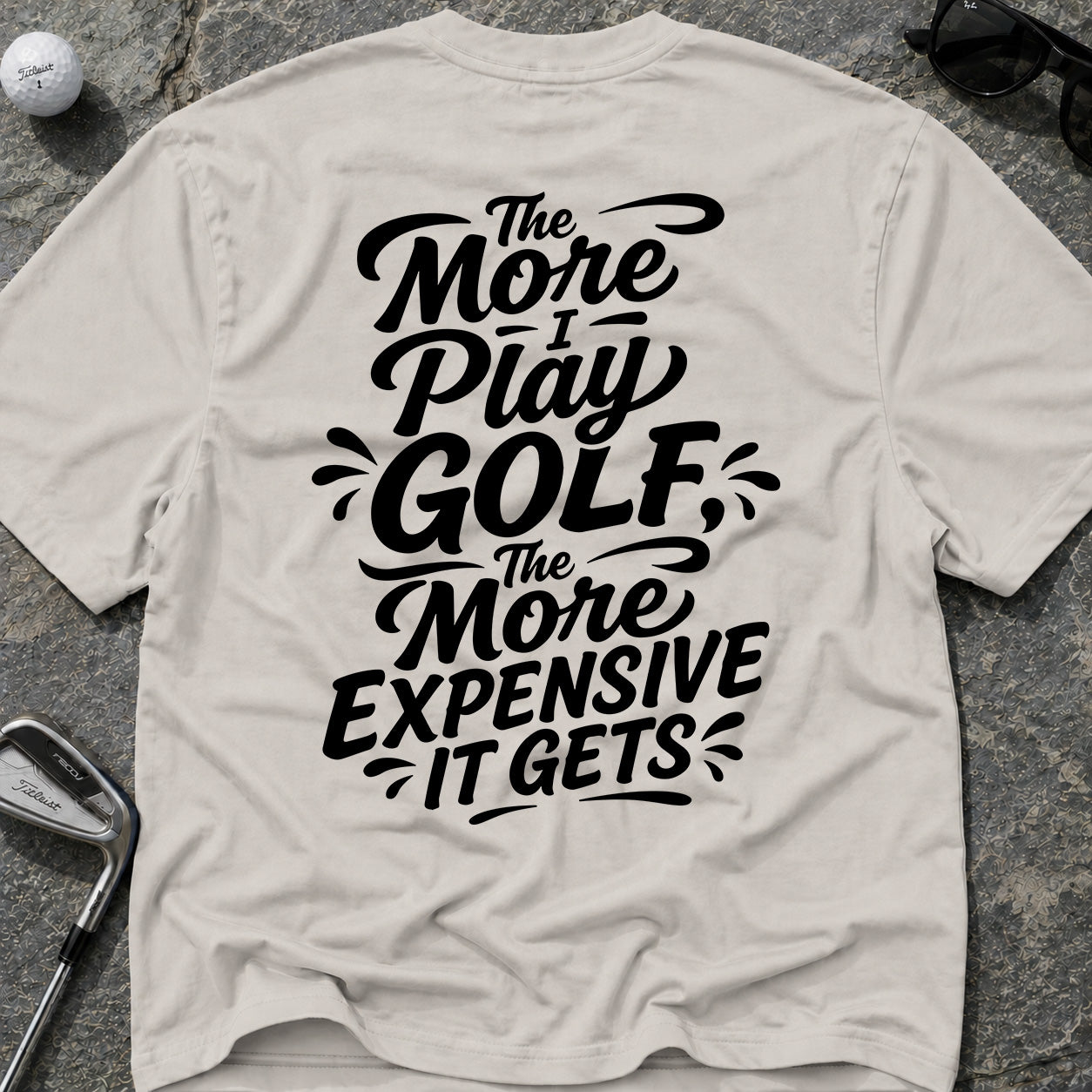 MORE I PLAY *BLACK* Golf T-Shirt