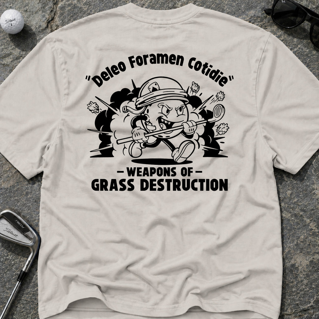 DESTROY HOLES DAILY" Golf T-Shirt