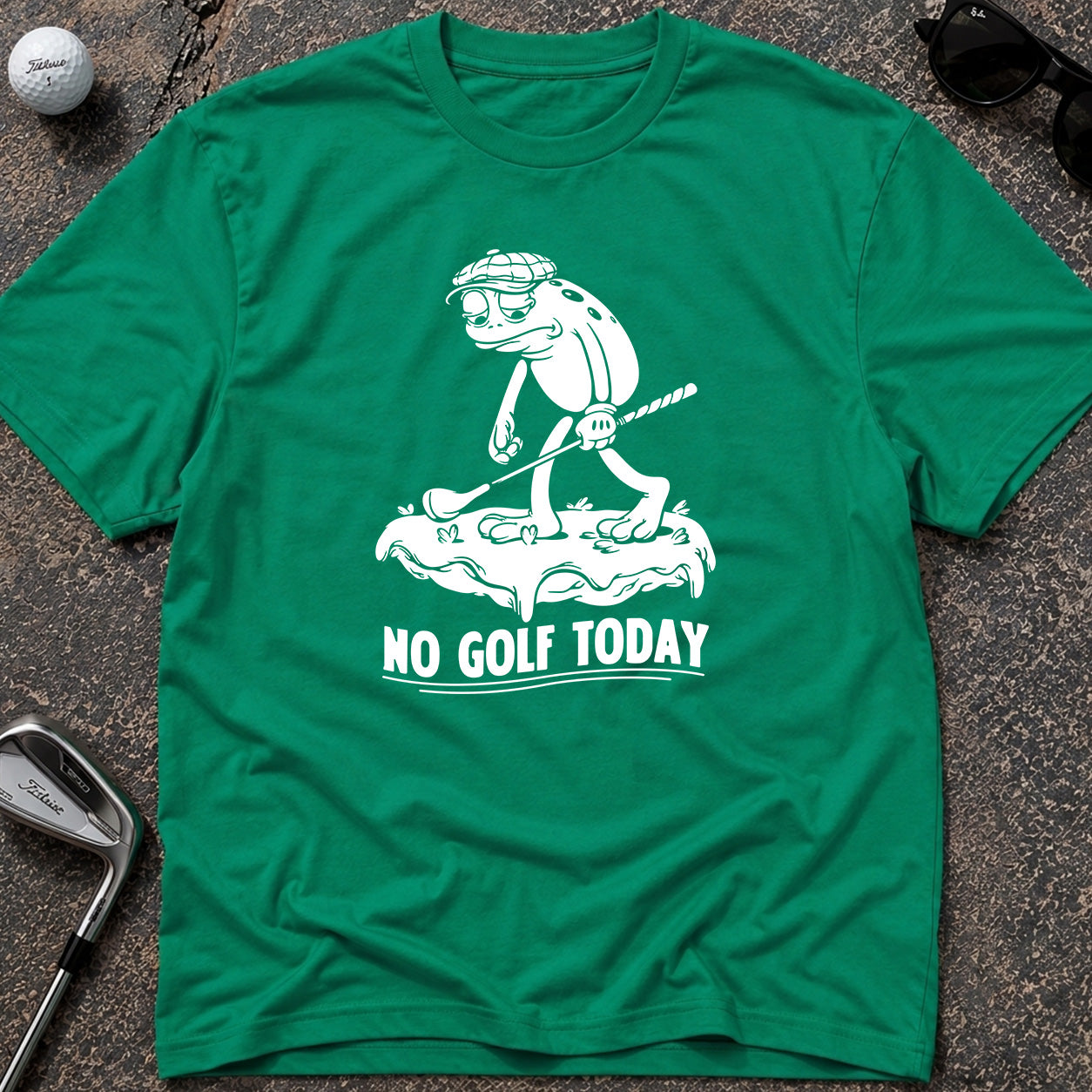 NO GOLF TODAY *FROG* Golf T-Shirt