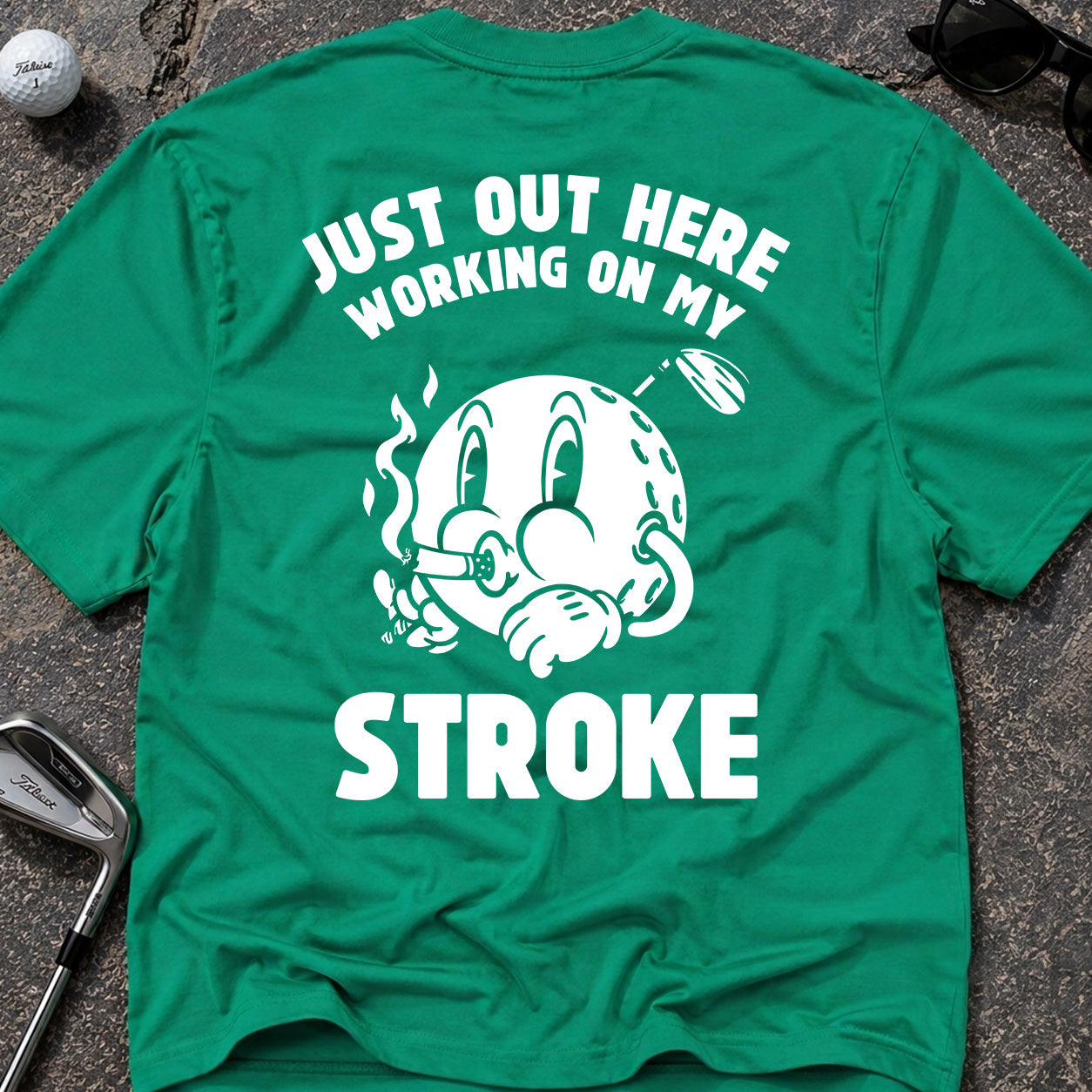 WORKING ON MY STROKE Golf T-Shirt