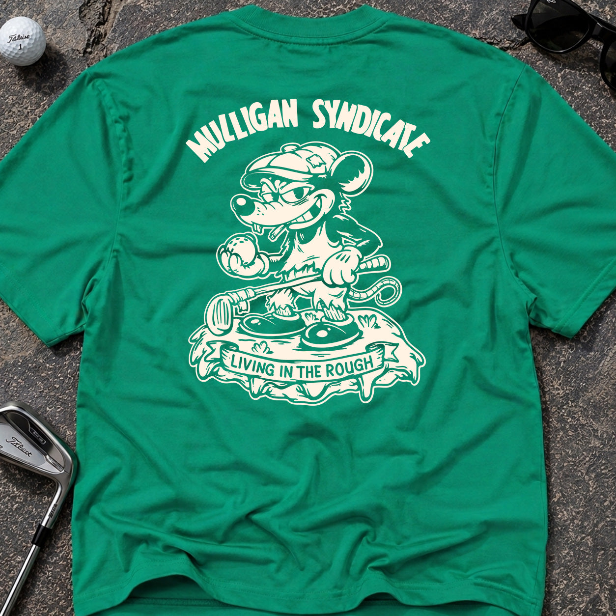 LIVING IN THE ROUGH Golf T-Shirt