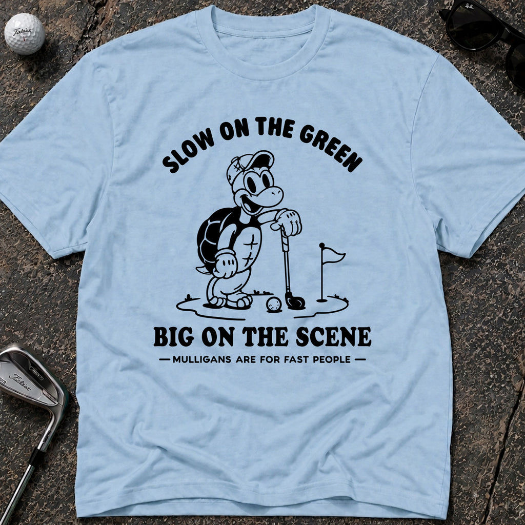 SLOW ON THE GREEN TURTLE Golf T-Shirt