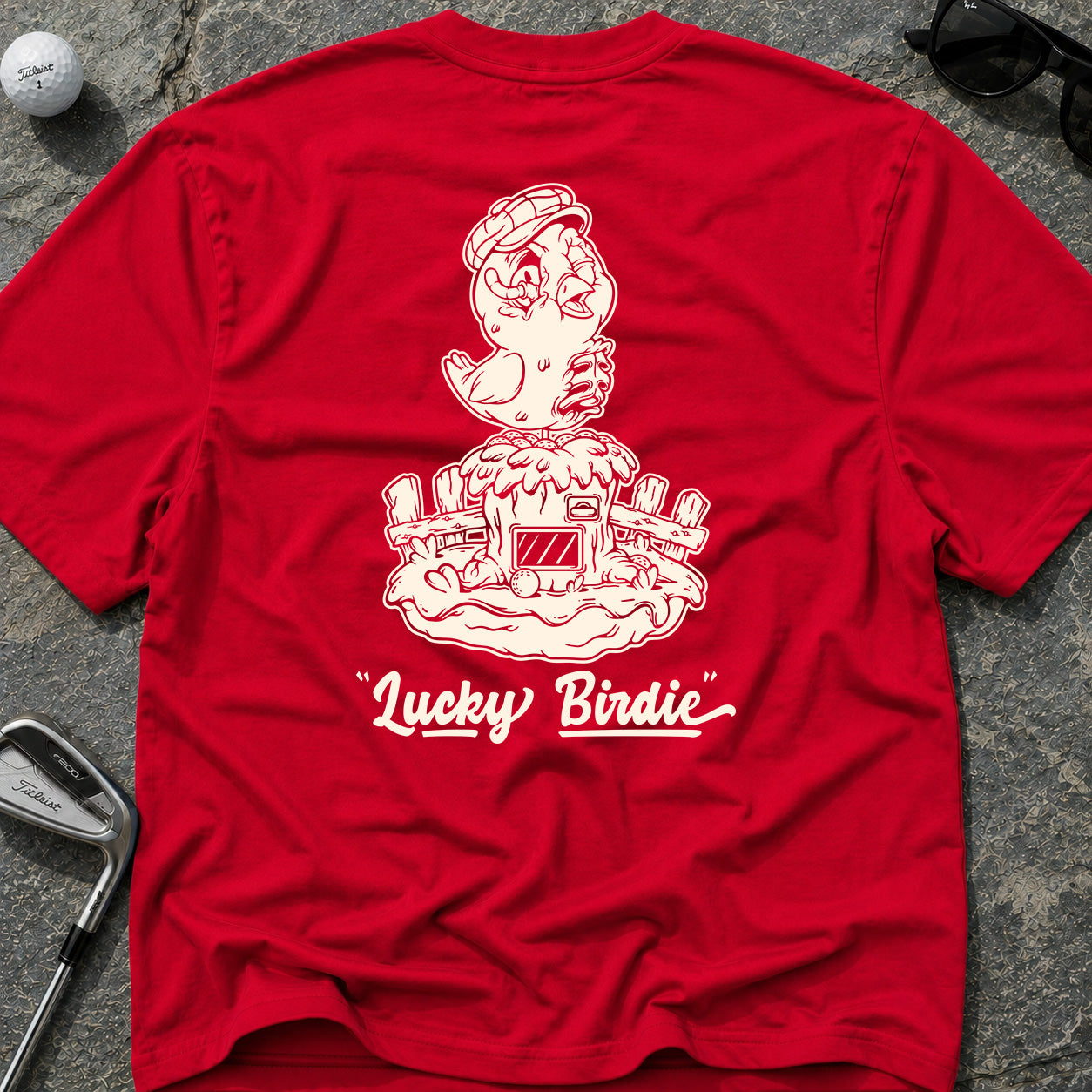 LUCKY BIRDIE MACHINE Golf T-Shirt