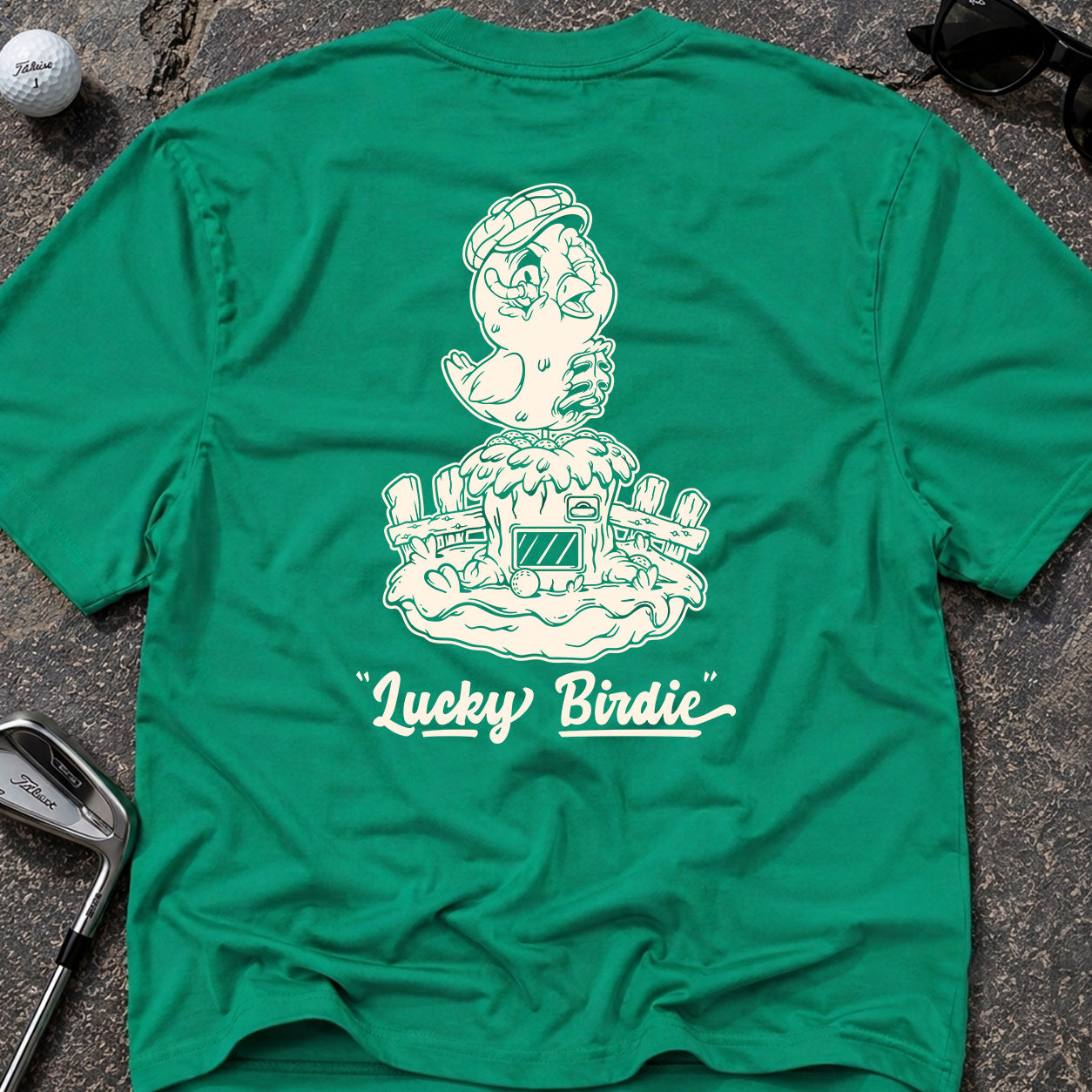 LUCKY BIRDIE MACHINE Golf T-Shirt