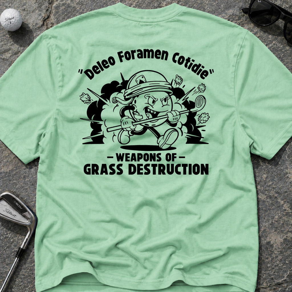 DESTROY HOLES DAILY" Golf T-Shirt